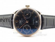 PORTUGUESE REAL PR IW500115 ZF 1:1 BEST EDITION ON BLACK LEATHER STRAP A52010 V3