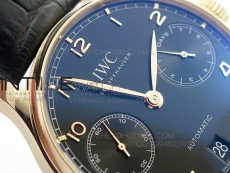 PORTUGUESE REAL PR IW500115 ZF 1:1 BEST EDITION ON BLACK LEATHER STRAP A52010 V3