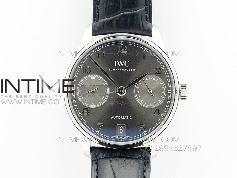 PORTUGUESE REAL PR SS IW500106 GARY DIAL AZF 1:1 BEST EDITION ON BLACK LEATHER STRAP A52010 PORTUGUESE REAL PR SS IW500106 GARY DIAL AZF 1:1 BEST EDITION ON BLACK LEATHER STRAP A52010