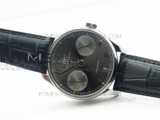PORTUGUESE REAL PR SS IW500106 GARY DIAL V3 ZF 1:1 BEST EDITION ON BLACK LEATHER STRAP A52010