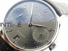 PORTUGUESE REAL PR SS IW500106 GARY DIAL V3 ZF 1:1 BEST EDITION ON BLACK LEATHER STRAP A52010