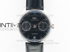 PORTUGUESE REAL PR IW500109 V3 ZF 1:1 BEST EDITION ON BLACK LEATHER STRAP A52010