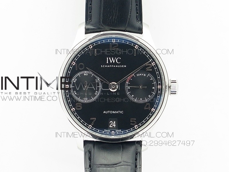 PORTUGUESE REAL PR IW500109 AZF 1:1 BEST EDITION ON BLACK LEATHER STRAP A52010 PORTUGUESE REAL PR IW500109 AZF 1:1 BEST EDITION ON BLACK LEATHER STRAP A52010