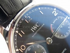 PORTUGUESE REAL PR IW500109 V3 ZF 1:1 BEST EDITION ON BLACK LEATHER STRAP A52010
