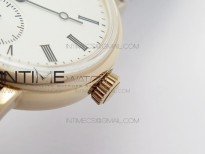 IW Moonphase RG KV Best Edition white dial on brown leather strap