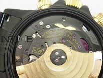 Daytona YG/DLC BP Kravitz Best Edition Black Dial on SS Bracelet A4130(Free Leather Strap)