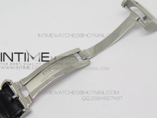 Portuguese Tourbillon SS AXF Gray Dial Sliver Numbers moonphase on Black Leather Strap