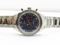 Speedmaster '57 Co-Axial OMF 1:1 Best Edition Blue Dial White Markers on SS Bracelet A9300 (Free Leather Strap)