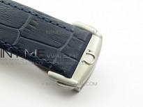Speedmaster '57 Co-Axial OMF 1:1 Best Edition Blue Dial on Blue Leather Strap A9300 (Free the leather strap)