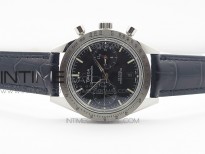 Speedmaster '57 Co-Axial OMF 1:1 Best Edition Black Dial on Black Leather Strap A9300 (Free the leather strap)