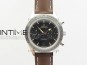 Speedmaster '57 Co-Axial OMF 1:1 Best Edition Black Dial Brown Markers on Brown Leather Strap A9300