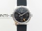 Vintage BR123 SS GMT Black Dial on Black Rubber Strap A2836