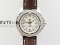 Colt Automatic 44mm SS White Textured Dial on Brown Leather Strap A2824