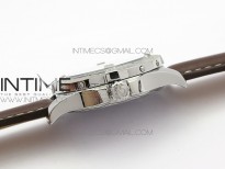 Colt Automatic 41mm SS White Textured Dial on Brown Leather Strap A2824