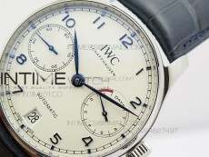 PORTUGUESE REAL PR IW500705 ZF V4 1:1 BEST EDITION ON BLUE LEATHER STRAP A52010