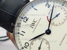 PORTUGUESE REAL PR IW500705 ZF V4 1:1 BEST EDITION ON BLUE LEATHER STRAP A52010
