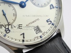 PORTUGUESE REAL PR IW500705 ZF V4 1:1 BEST EDITION ON BLUE LEATHER STRAP A52010
