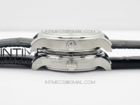 L.U.C 168544-3002 SS FKF 1:1 Best Edition Silver Dial On Black Leather Strap L.U.C 1.010