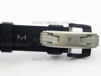 RM011 Ceramic Chronograph KVF 1:1 Best Edition Crystal Skeleton Dial Black on Black Rubber Strap A7750