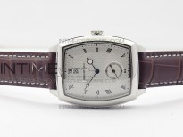 Heritage @12 date SS SWF White Dial on Brown Leather Strap A2824