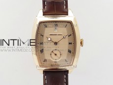 Heritage @12 date RG SWF Gold Dial on Black Leather Strap A2824