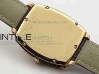 Heritage @12 date RG SWF Gold Dial on Black Leather Strap A2824