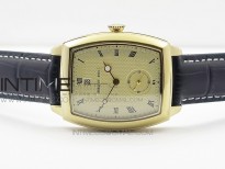 Heritage @12 date YG SWF Gold Dial on Black Leather Strap A2824