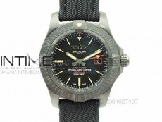 Avenger Seawolf DLC GF 1:1 Best Edition Black Dial on Black Nylon Strap A2824