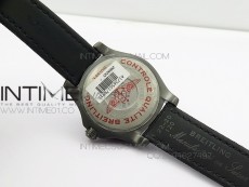 Avenger Seawolf DLC GF 1:1 Best Edition Black Dial on Black Nylon Strap A2824