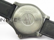 Avenger Seawolf DLC GF 1:1 Best Edition Black Dial on Black Nylon Strap A2824