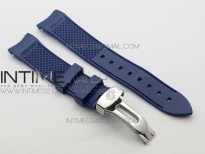 Marine 5222 SS HGF 1:1 Best Edition Blue Dial On black Leather Strap Asian Cal.517GG(Free rubber strap)