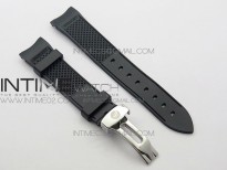 Marine 5222 SS HGF 1:1 Best Edition Black Dial On black Leather Strap Asian Cal.517GG(Free rubber strap)