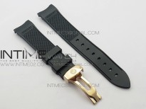 Marine 5222 RG HGF 1:1 Best Edition White Dial On black Leather Strap Asian Cal.517GG(Free rubber strap)