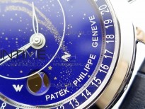 6102P Moon SS Blue Dial on Blue Leather Strap A240