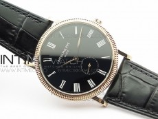 PP@6 RG Best Edition Black Dial on Black Leather Strap