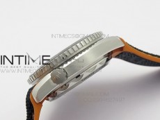 Planet Ocean Master Chronometer Chrono SS OM 1:1 Best Edition Gray Dial on Nylon Strap A9900