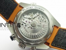 Planet Ocean Master Chronometer Chrono SS OM 1:1 Best Edition Gray Dial on Nylon Strap A9900
