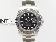 Submariner 116610 LN Black Ceramic 904L GMF 1:1 Best Edition Black Dial (Red words) On SA3135