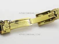 Daytona YG 116518LN JH Best Black Dial Gold Subdial On Rubber Strap A4130 (Free XS rubber strap)