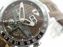 Executime 322 SS TWA 1:1 Best edition Brown Dial on Brown Rubber Strap Asian UN-32