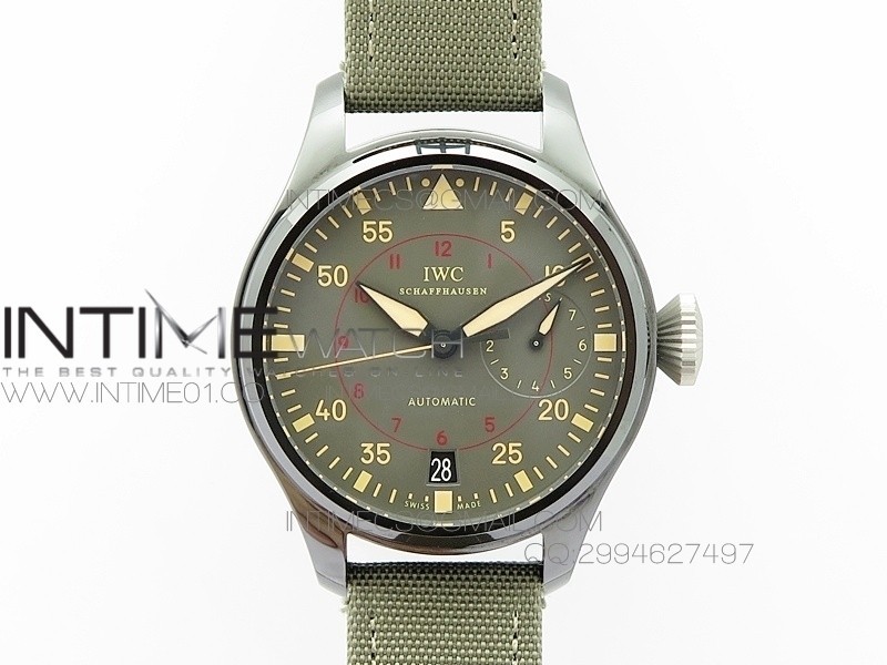 Big Pilot Real PR 48mm IW501902 Real Ceramic AZF 1:1 Best Edition on Green Nylon Strap A51111 Big Pilot Real PR 48mm IW501902 Real Ceramic AZF 1:1 Best Edition on Green Nylon Strap A51111