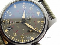 Big Pilot Real PR 48mm IW501902 Real Ceramic ZF 1:1 Best Edition on Green Nylon Strap A51111 V2