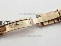 DateJust 28mm RG Diamond Bezel BP Best Edition Brown Dial Roman Markers on RG Bracelet ETA2671