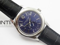COMPLICATIONS SERIES Moonphase SS KMF Blue Dial on Black Leather Strap Cal.324