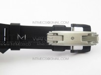 RM011 Carbon Case Chronograph KVF 1:1 Best Edition Carbon Case Bezel Skeleton Dial on Black Rubber Strap A7750