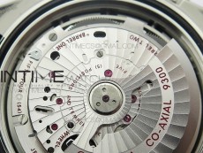 Planet Ocean Master Chronometer Chrono SS OM 1:1 Best Edition Blue Dial on Blue Rubber Strap A9300