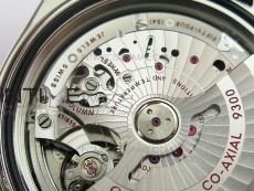 Planet Ocean Master Chronometer Chrono SS OM 1:1 Best Edition Blue Dial on Blue Rubber Strap A9300