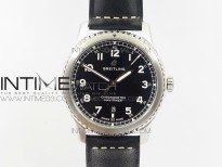 Navitimer 8 A17314 SS ZF 1:1 Best Edition Black dial On brown leather strap A2824