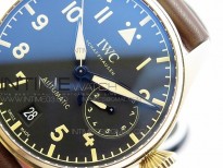 Big Pilot IW501005 Bronzo ZF 1:1 Best Edition Brown Dial Blue Numbers on Brown Leather Strap A52110