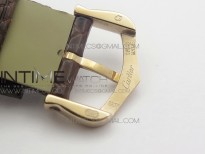 Ronde Solo de Cartier 29.5mm RG/Dia K11 1:1 Best Edition White Dial on Brown Croco Leather Strap Ronda Quartz